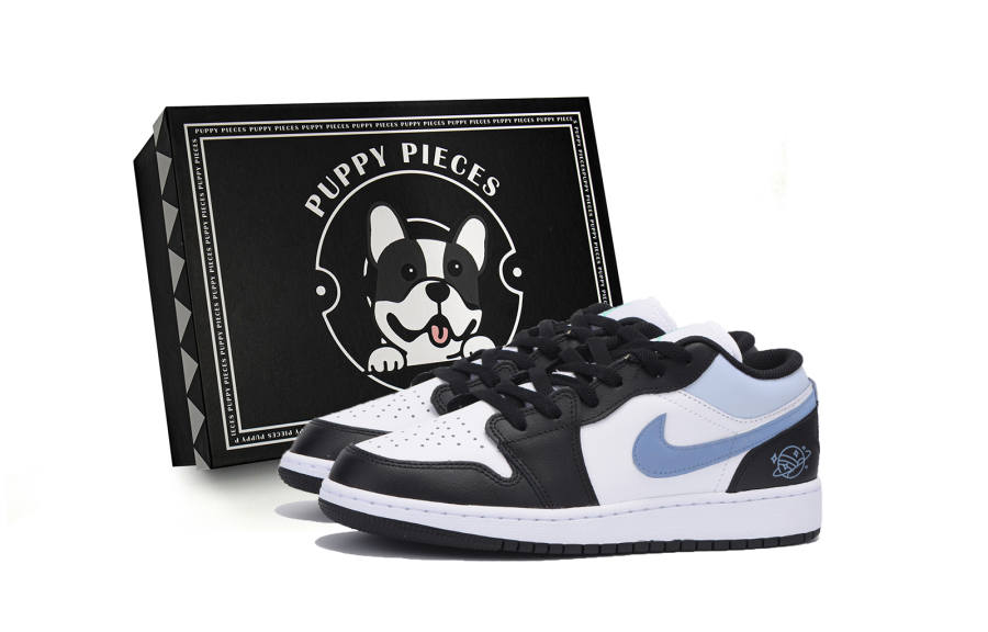 Jordan Jordan Air Jordan 1 Slip Resistant Low top Children's Basketball Shoes Black Teenagers