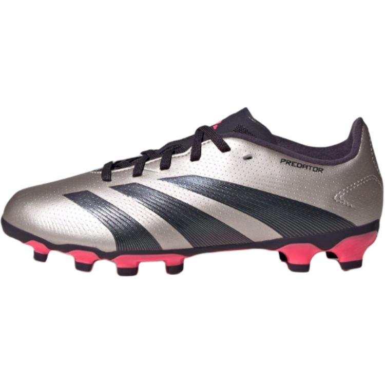 Adidas Adidas PREDATOR LEAGUE Slip Resistant Abrasion Resistant Low top Kids' Soccer Shoes Gray Kids'