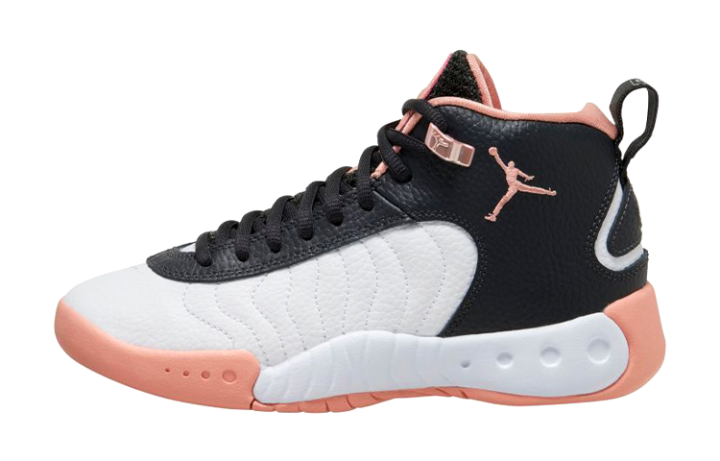 Jordan Jordan Jumpman Pro Slip Resistant Cushioning Abrasion Resistant Mid top Basketball Shoes White Black Unisex