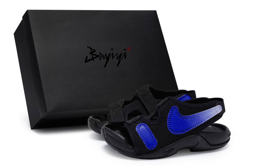 Nike Nike Sunray Adjust 6 Slip Resistant Slip Resistant Children's Sandals Black Dark Blue Pre school