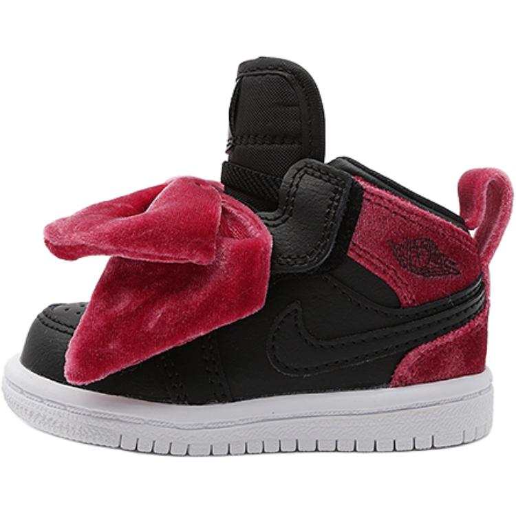 Jordan Jordan Air Jordan 1 Mid top Toddler Shoes Black Infant And Toddler