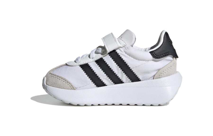Adidas Originals COUNTRY XLG Cushioning, Wear Resistant Low top Toddler Shoes White Gray Infant And Toddler