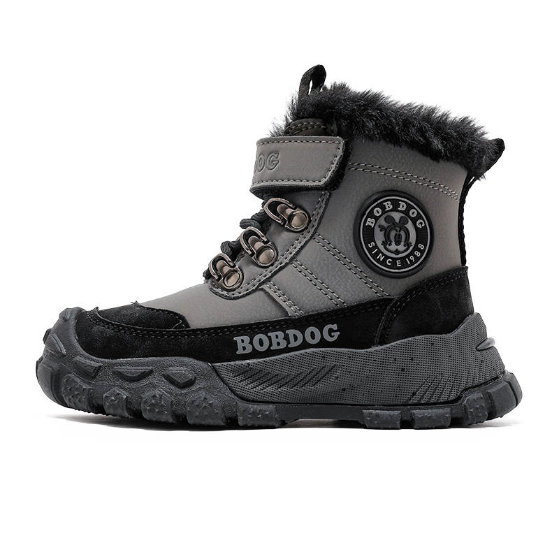 BOBDOG Synthetic Leather Fleece lined Balance Support Balance Support Kids' Cotton Boots Kids'