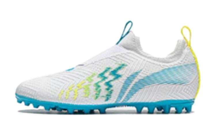 Li-Ning YOUNG Li Ning YOUNG Swift Shadow 2 YOUNG MG Artificial Lawn Low top Soccer Shoes White Blue Unisex