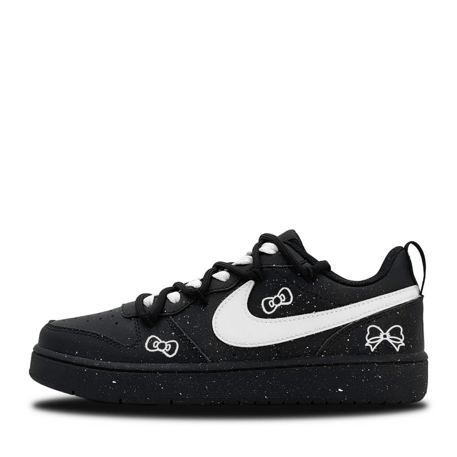Nike Nike Court Borough Stardust Knot Synthetic Leather Slip Resistant Abrasion Resistant Low top Kids' Skateboarding Shoes