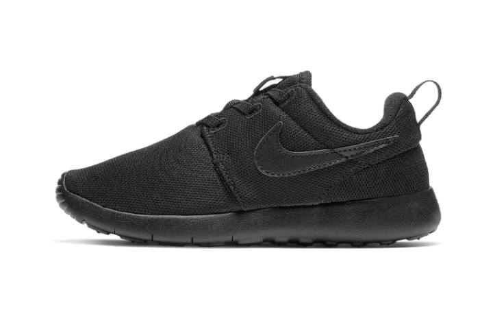 Nike Nike Roshe One Slip Resistant Cushioning Abrasion Resistant Low top Kids' Running Shoes Black