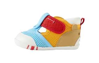 MIKI HOUSE Comfortable Low top Toddler Shoes Blue Yellow Infant And Toddler