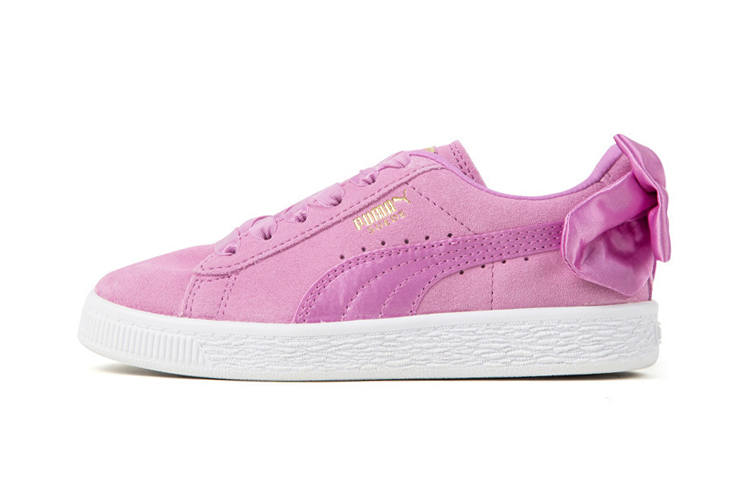 PUMA Suede Casual Balance Lightweight Balance Lightweight Low top Kids' Skateboarding Shoes Pink White