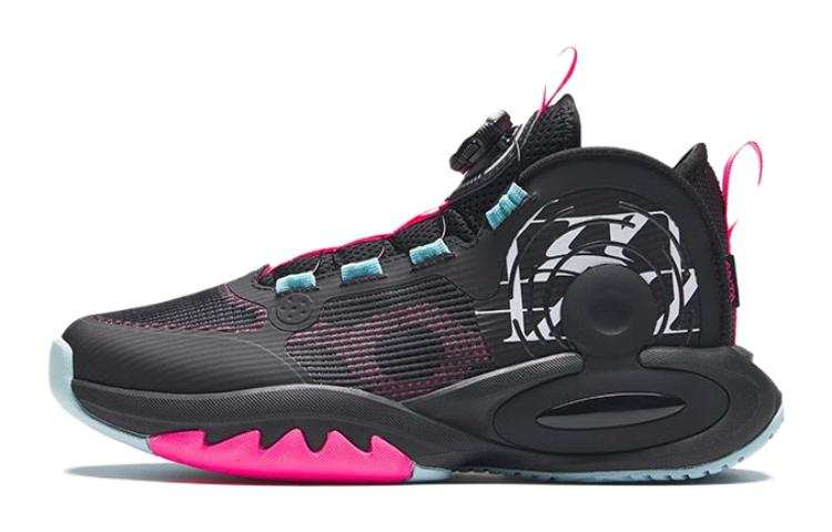 Antakids Fabric Low top Basketball Shoes Black Red Teenagers