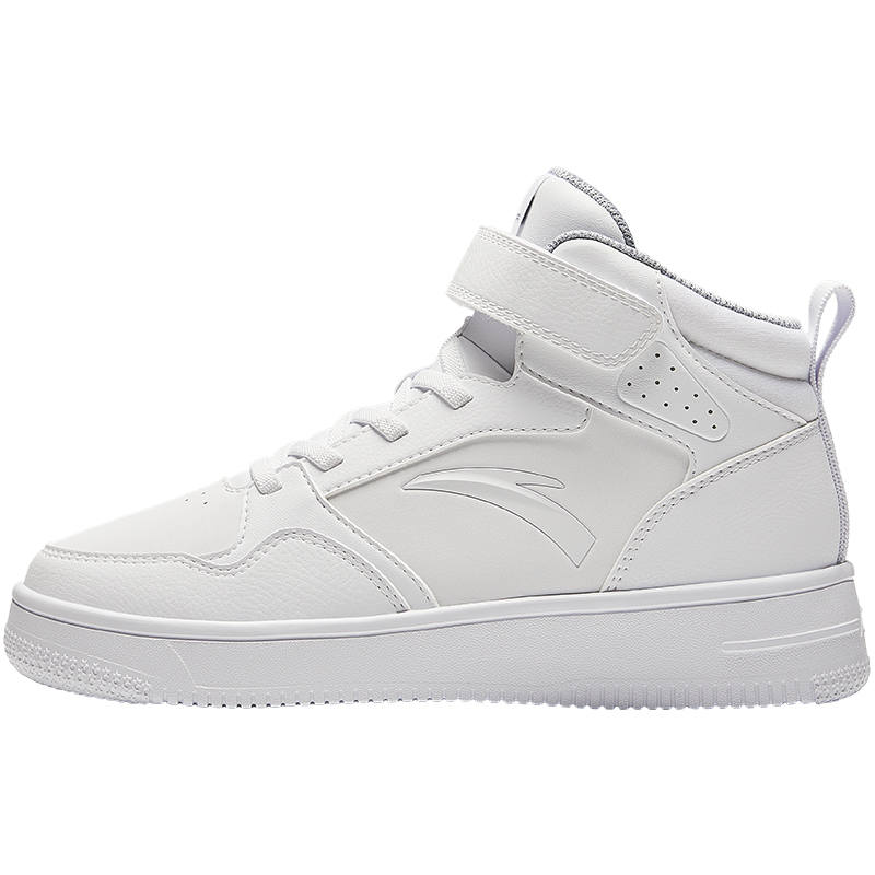 Antakids Synthetic Leather High top Skateboard Shoes White Teenagers