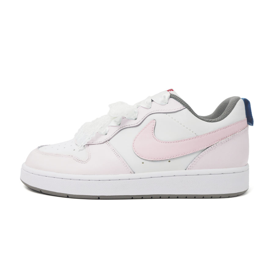 Nike Nike Court Borough Light Pink Ribbon Slip Resistant Abrasion Resistant Slip Resistant Abrasion Resistant Low top