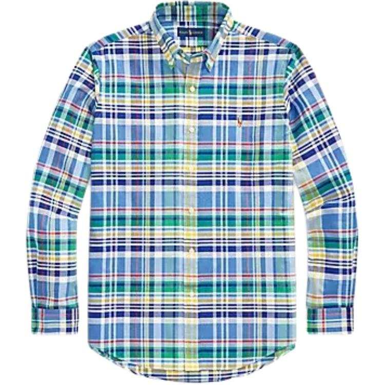 Polo Ralph Lauren Shirts Men's Blue Lapel Moderate Other