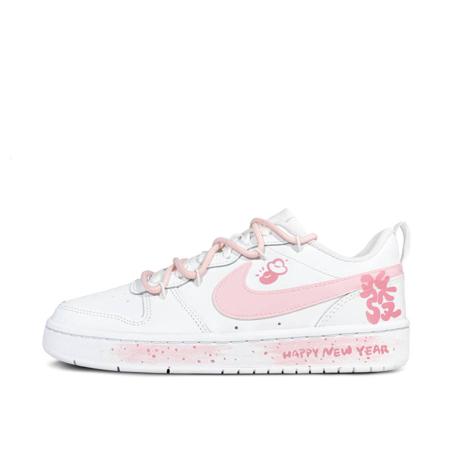 Nike Nike Court Borough Low 2 Low top Kids' Skateboarding Shoes Pink White Teenagers