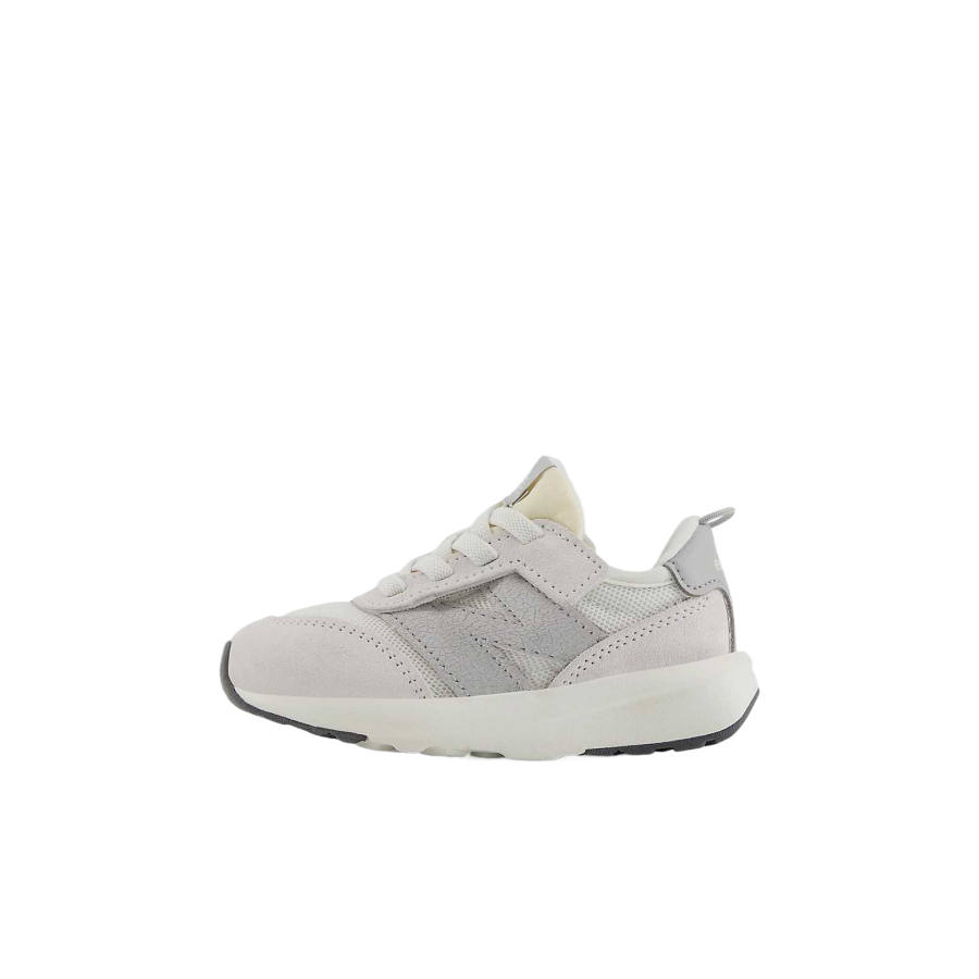 New Balance New Balance Hook & Loop Deerskin Cushioning Low top Toddler Shoes Mirror Gray Rain Cloud Gray Infant And Toddler