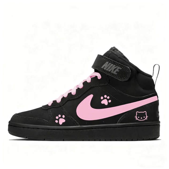 Nike Nike Court Borough Mid 2 Urban Chic Style Kitten Slip Resistant Cushioning Abrasion Resistant High top