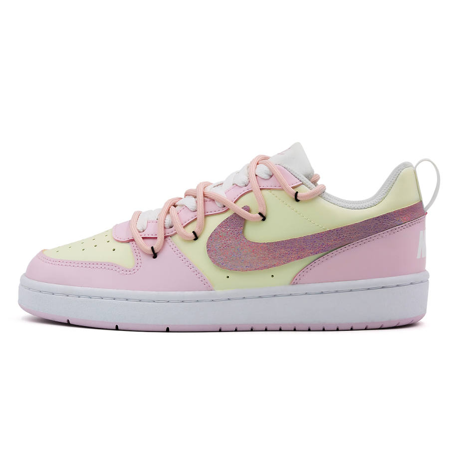 Nike Nike Court Borough Glitter Girlish Slip Resistant Abrasion Resistant Slip Resistant Abrasion Resistant Low top