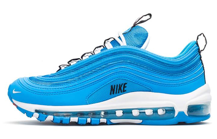 Nike Nike Air Max 97 Cushioning Low top Running Shoes White Blue Unisex