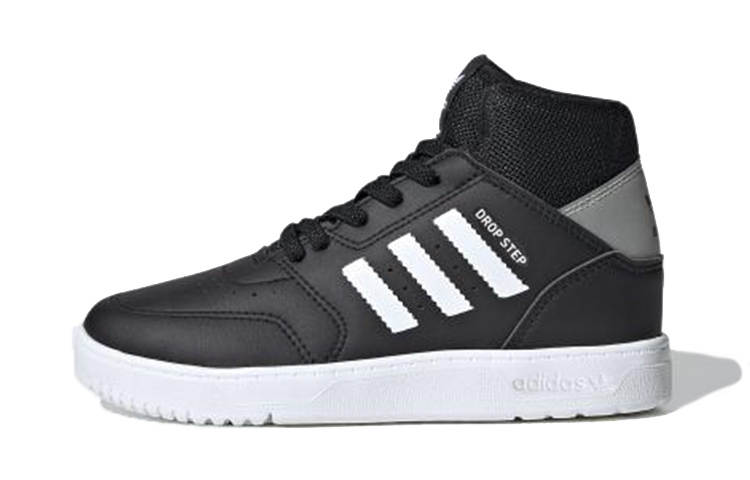 Adidas Originals Adidas Originals Drop Step 360 C High top Kids' Skateboarding Shoes Black White Children Aged 3 7 Years Old