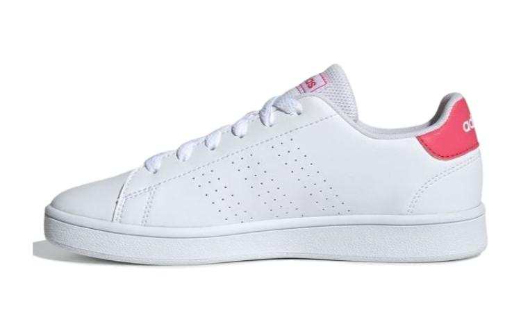 Adidas Adidas Cloudfoam Advantage Lace Up Anti Slip, Slip Resistant Low top Skateboard Shoes White Red Teenagers