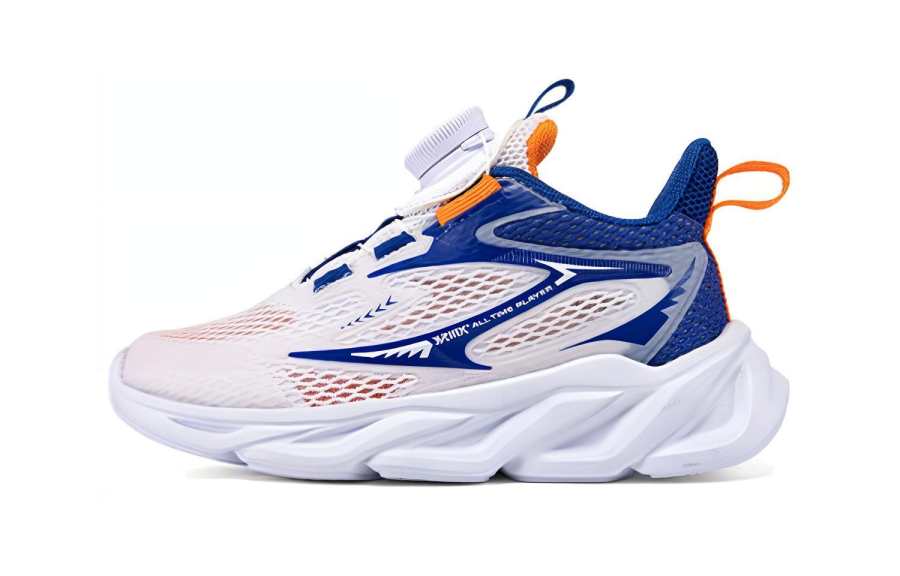 361°KIDS Slip Resistant Cushioning Low top Kids' Running Shoes Blue White Children Aged 3 7 Years Old