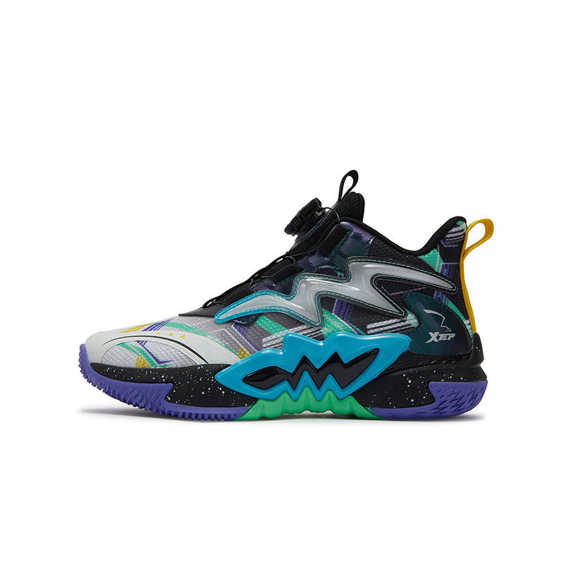 XTEP Falcon 1.0 Slip Resistant, Abrasion Resistant, Lightweight Cushioning Support High top Children's Basketball Shoes