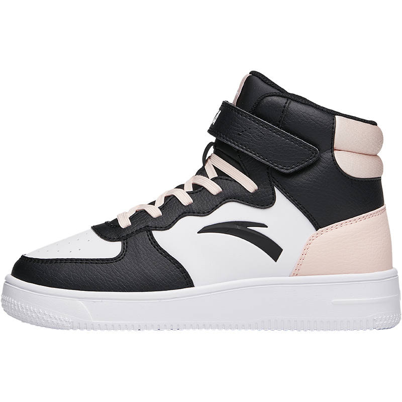 Antakids High top Skateboard Shoes Black Pink White Teenagers