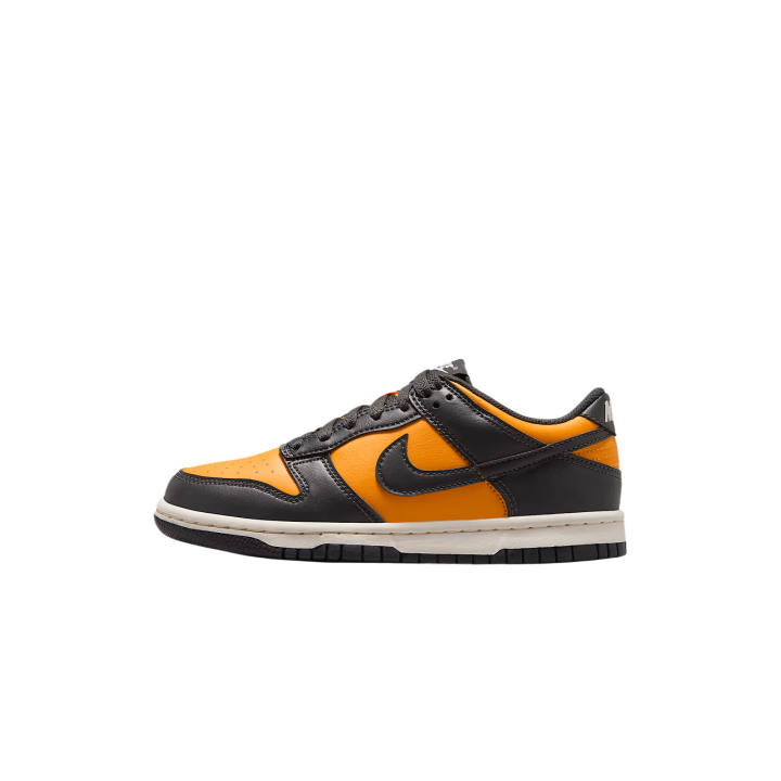 Nike Nike Dunk Synthetic Leather Low top Skateboard Shoes Sun Dial Yellow/Coal Black/Sail White Unisex