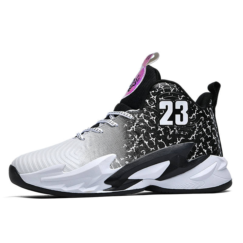 QITATA Fabric Mid top Basketball Shoes Teenagers