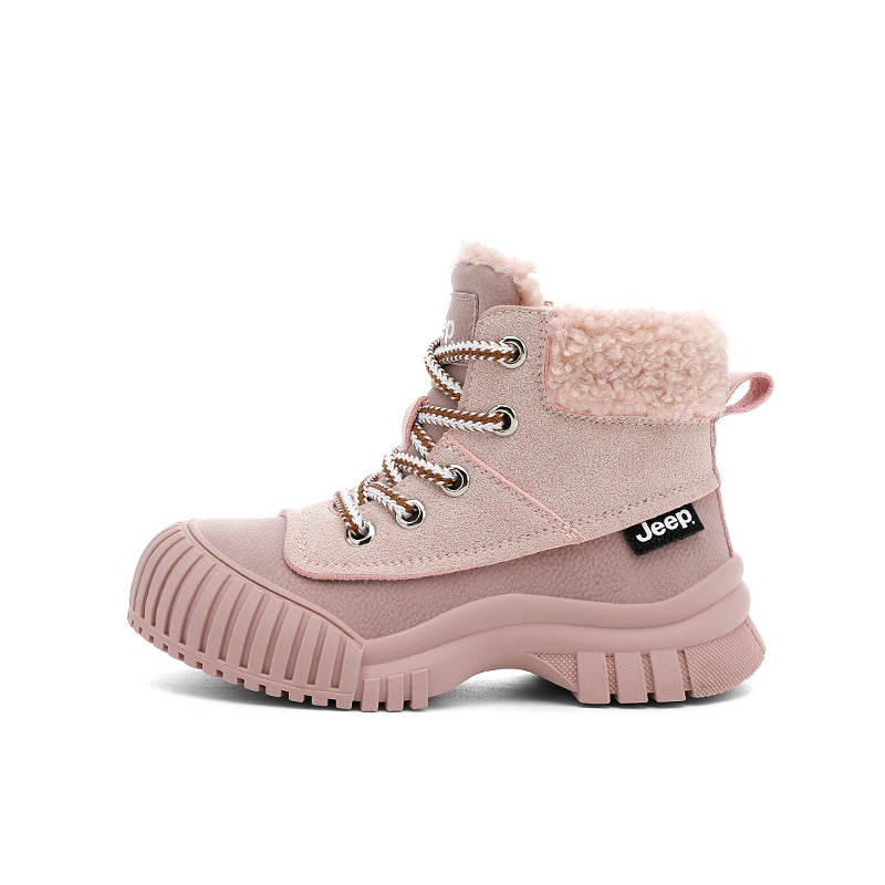 Jeep Anti Kick Abrasion Resistant Thermal Slip Resistant High top Insulated Boots Kids'