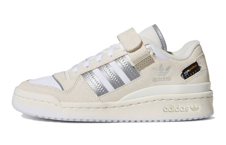 Adidas Originals Adidas Forum Low J 'Off White Silver Metallic'