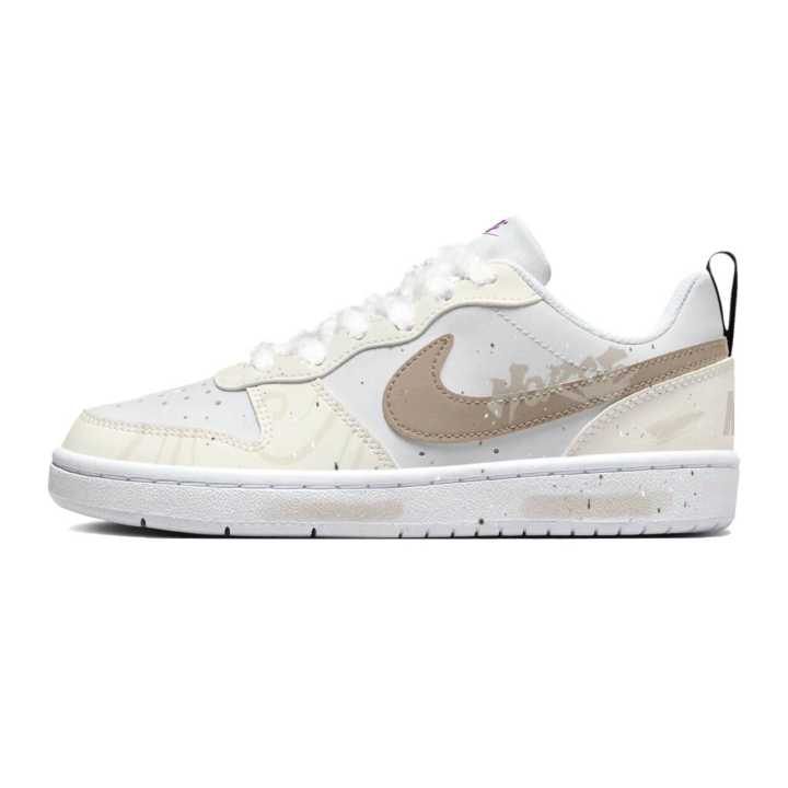 Nike Nike Court Borough Galloping Path Meanders Synthetic Leather Slip Resistant Abrasion Resistant Low top