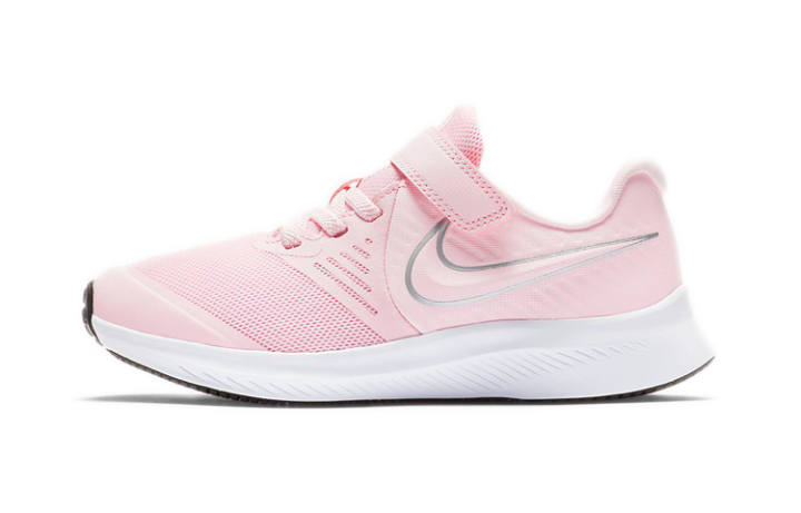 Nike Nike Star Runner 2 Cushioning Lightweight Low top Kids' Running Shoes White Pink Children Aged 3 7 Years Old