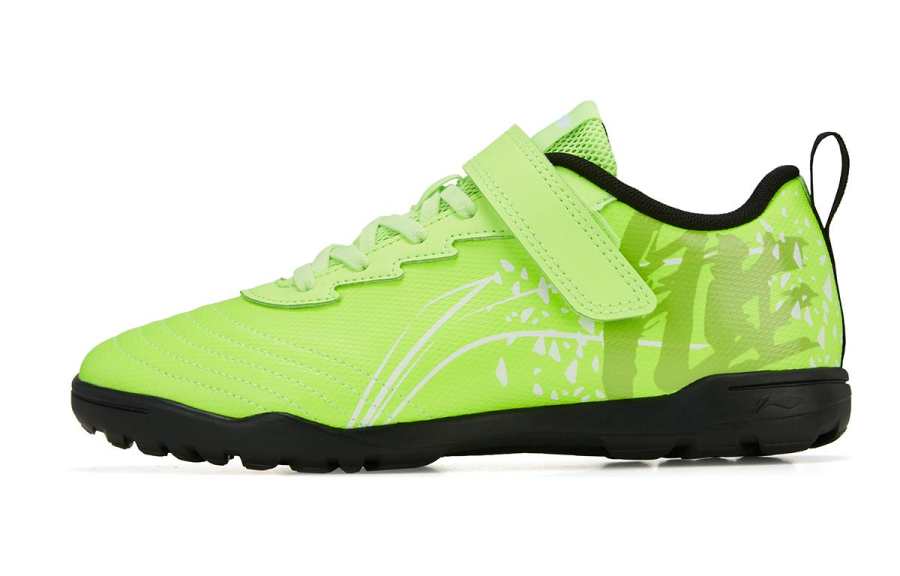 Li-Ning YOUNG Li Ning YOUNG Strike 2.0 Synthetic Leather Low top Kids' Soccer Shoes Fluorescent New Green Kids'