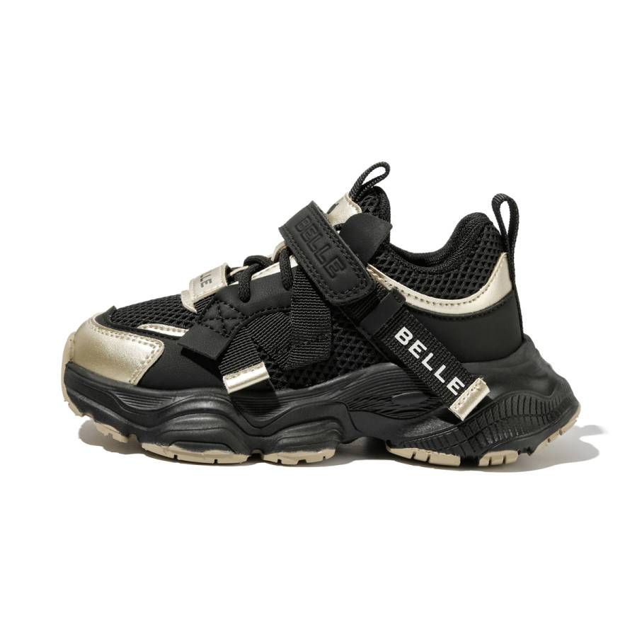 BELLE Kids Lifestyle Shoes Black/Gold Teenagers
