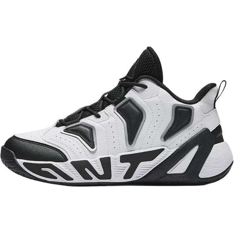 Antakids Low top Basketball Shoes White Black Teenagers