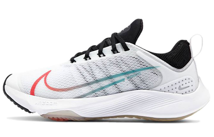 Nike Nike Zoom Speed Air Slip Resistant Cushioning Low top Kids' Running Shoes White Red Green Kids'