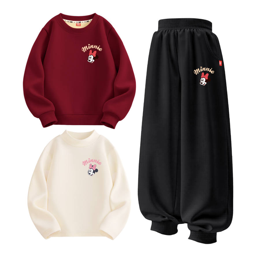 Disney Kids Casual Sportswear Crew Neck Thickened
