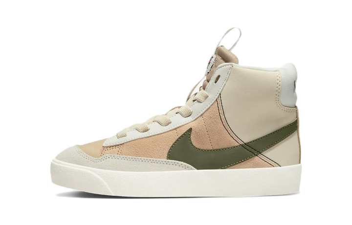 Nike Nike Blazer 77 SE D Synthetic Leather Casual Slip Resistant Cushioning Abrasion Resistant Mid top Skateboard Shoes