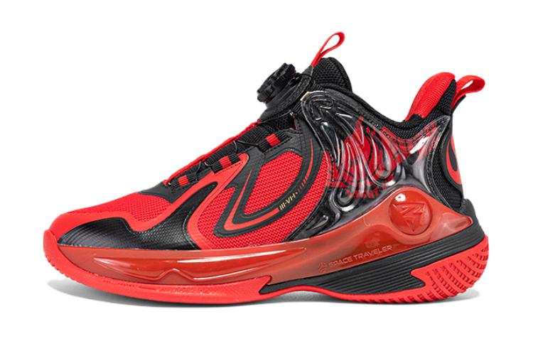 361°KIDS Fabric Mid top Basketball Shoes Red Black Teenagers