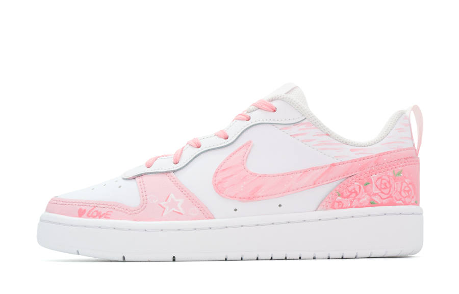 Nike Nike Court Borough 1261 Cushioning Slip Resistant Cushioning Slip Resistant Low top Skateboard Shoes Pink Kids'