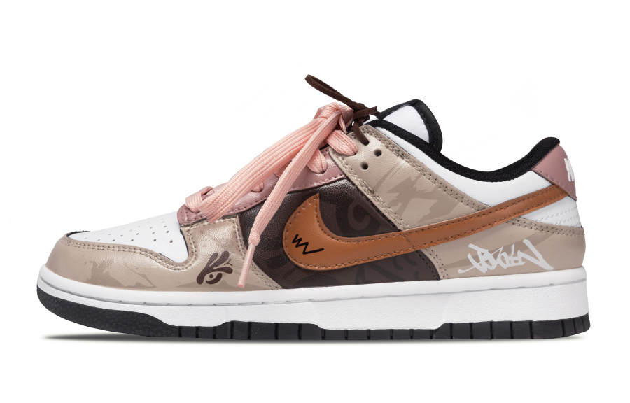 Nike Nike Dunk Fall Temple Leather Slip Resistant Abrasion Resistant Slip Resistant Abrasion Resistant Low top