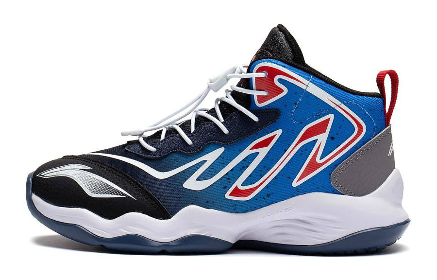 Li-Ning YOUNG Li Ning YOUNG Praying Mantis Fist 1.5 Mid top Basketball Shoes Black Blue Unisex