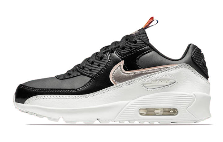 Nike Nike Air Max 90 Leather SE 'Off Noir Metallic Pewter' GS
