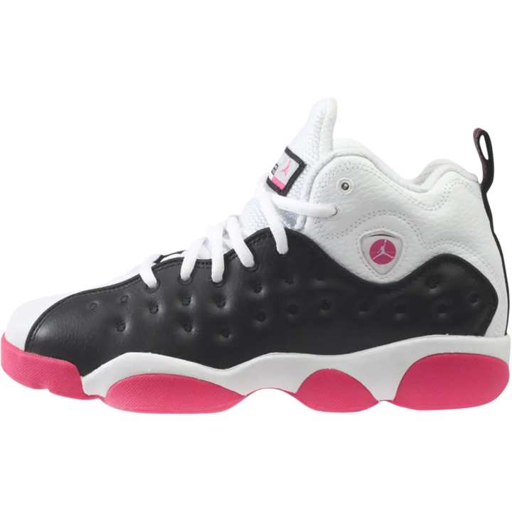 Jordan Jordan Jumpman Team II Leather Mid top Basketball Shoes Black White Unisex