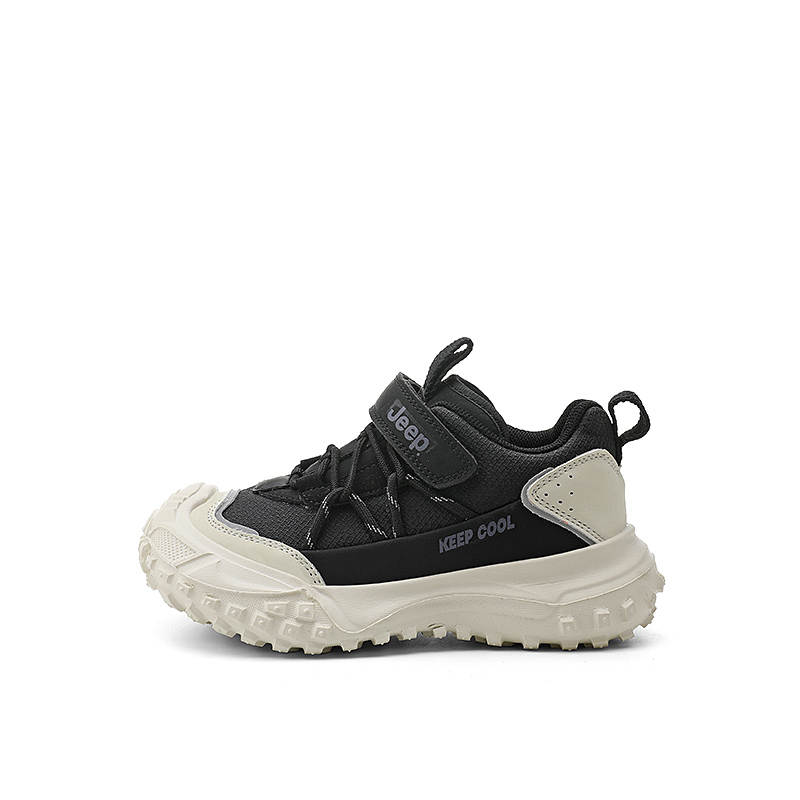 Jeep Abrasion Resistant Low top Kids' Running Shoes Piano Black Kids'