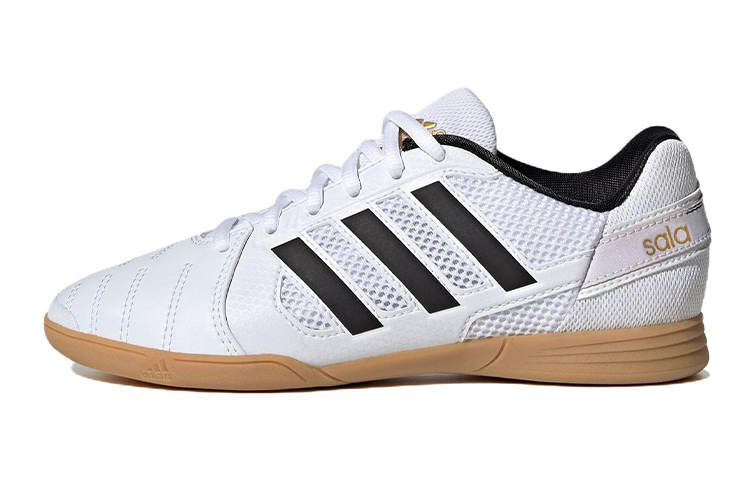 Adidas Adidas Top Sala Abrasion Resistant Lightweight Low top Kids' Soccer Shoes White Black Kids'
