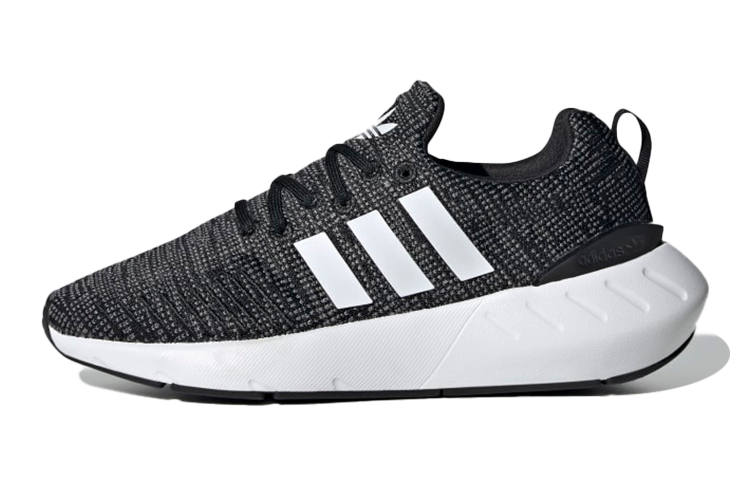 Adidas Originals Swift Run 22 J Minimalist Style Abrasion Resistant Low top Kids' Running Shoes Black White