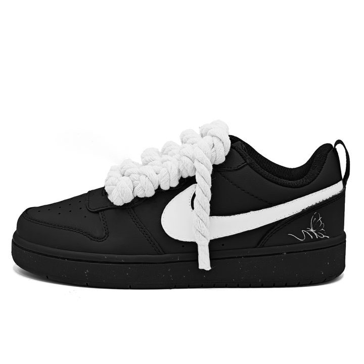 Nike Nike Court Borough 2Court Borough Leather Slip Resistant Lightweight Cushioning Low top Kids' Skateboarding Shoes