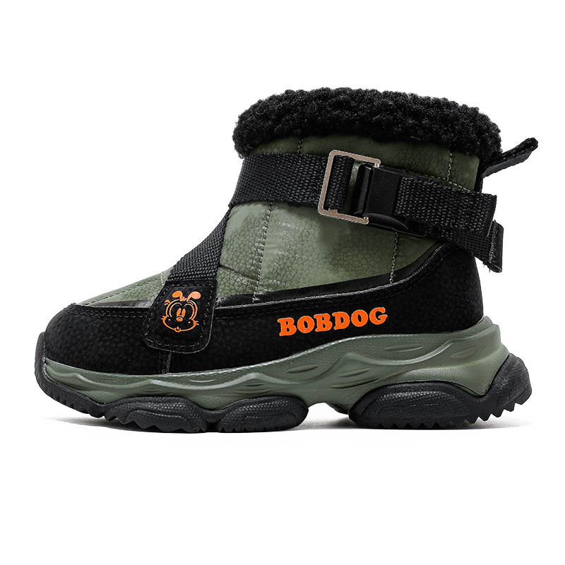 BOBDOG Fleece Lined Comfortable Slip Resistant Thermal Slip Resistant Thermal High top Kids' Snow Boots Kids'