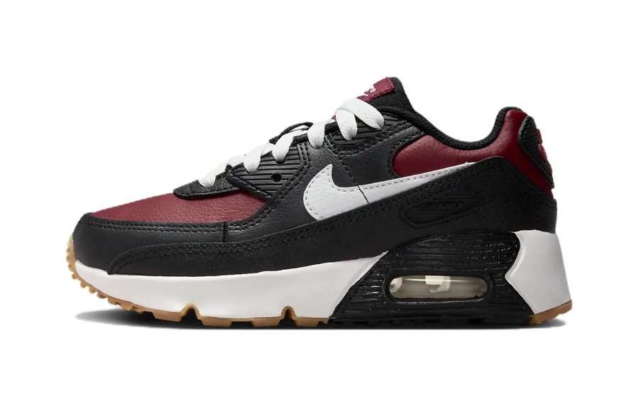 Nike Nike Air Max 90 Kids Lifestyle Shoes Black Red Children Aged 3 7 Years Old